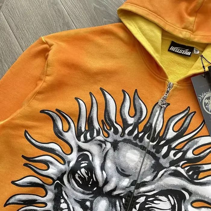 HS sun zip up sweat à capuche orange capsule 11