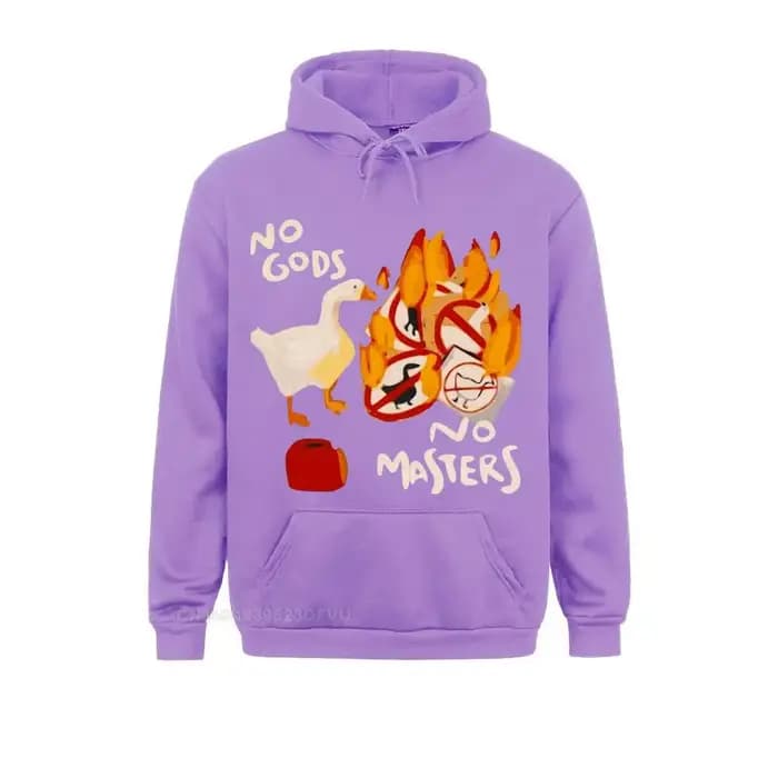 Sweat à capuche Harajuku Untitled Goose Game pour homme, pull drôle, sweat à capuche ras du cou, No