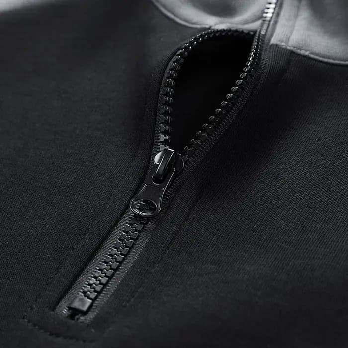 Sweat à capuche ample à fermeture éclair pour hommes