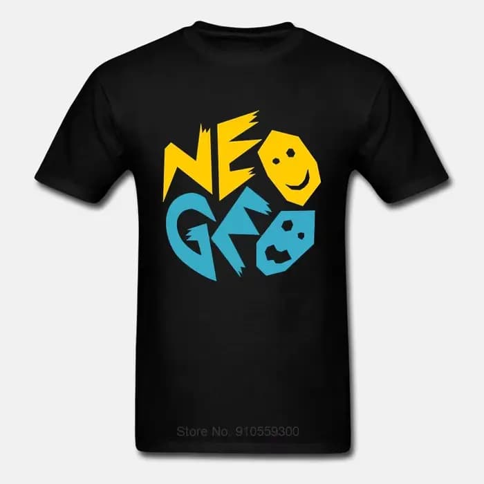 T-shirt à manches courtes pour hommes, inspiré de la console de jeu vidéo, Neo Geo SNK rétro, mode d