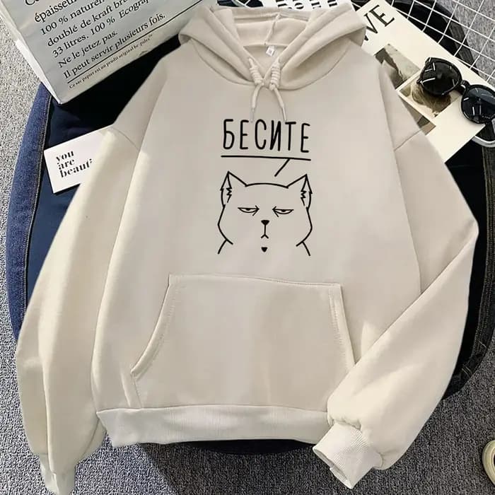 Sweats à capuche graphiques Moletom pour femmes, sweats à capuche décontractés, manches longues, swe