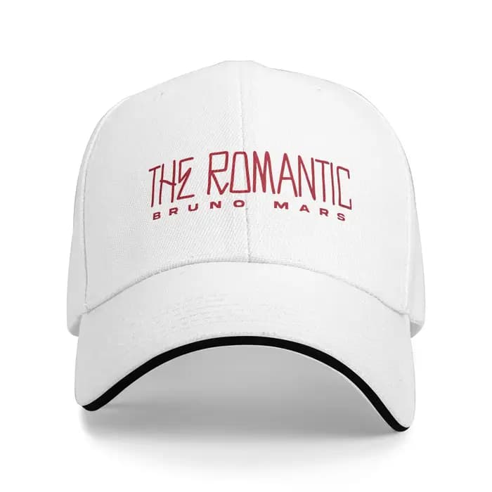 Casquette de baseball vintage Bruno Mars The Romantic Tour 2026, casquette de camionneur unisexe pou