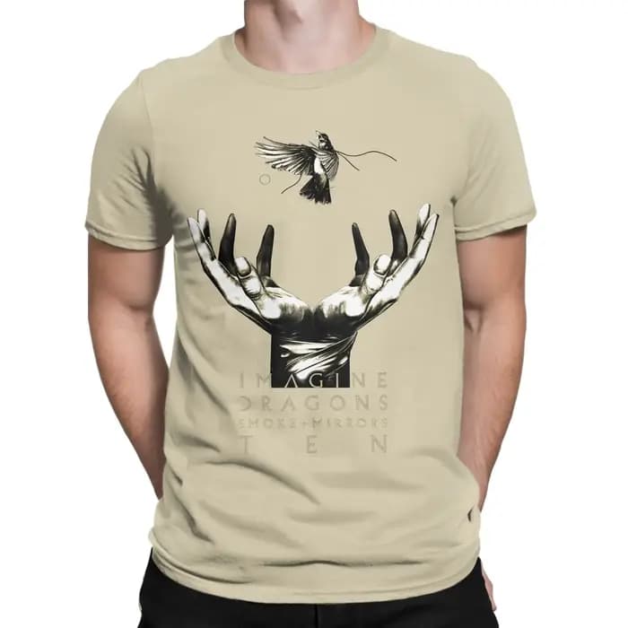 Imagine Dragons réflexions Fans Tour 2025 100 coton T-Shirt pour adulte été Vintage t-shirts col rond populaire