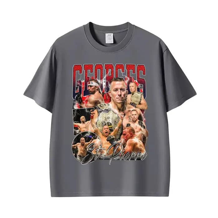 T-shirt graphique vintage Georges St Pierre GSP