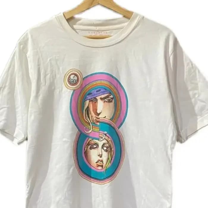 JOJO'S BIZARRE ADVENTURE Cartron imprimé été t-shitr vêtements surdimensionnés coton à manches court