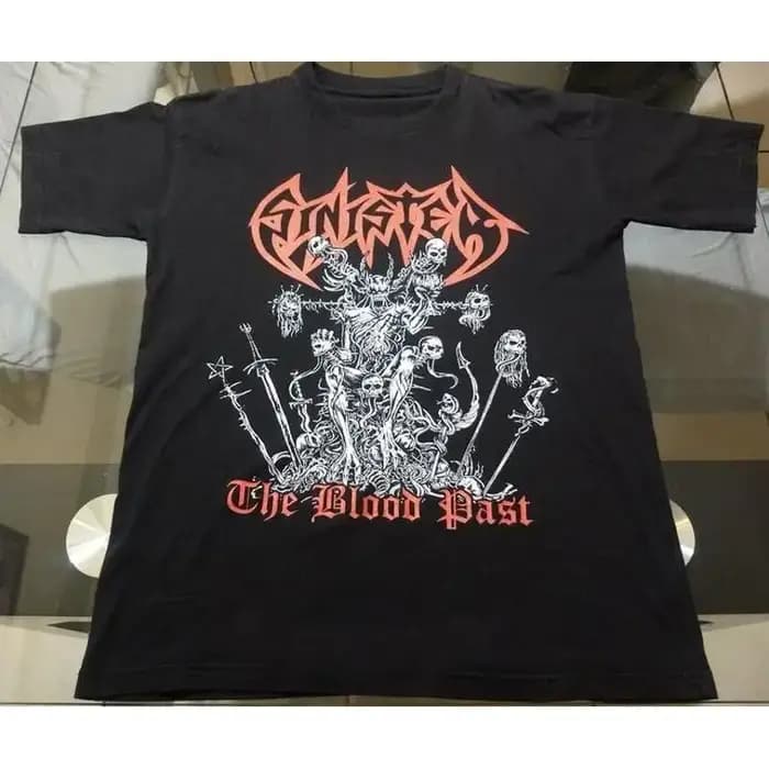 Vtg Sinister The Blood Past coton noir t-shirt pour hommes toutes tailles Ag174