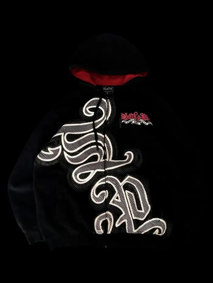 Ecko hommes Graffiti sweat à capuche avec fermeture éclair rue nouveau pull