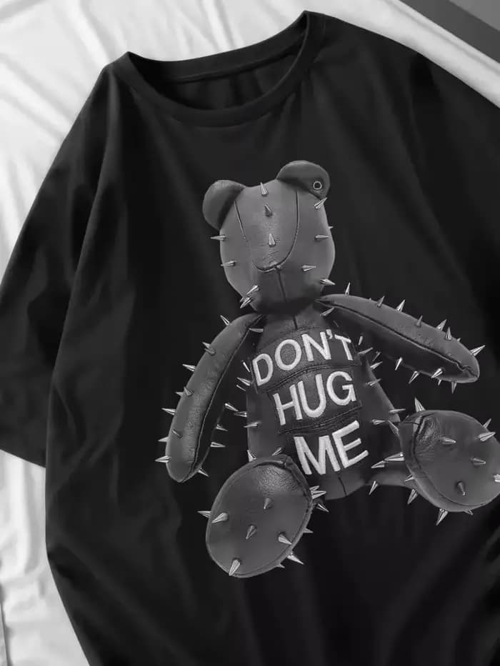 Doberman T-Shirts femmes chien imprimé hauts été col rond surdimensionné