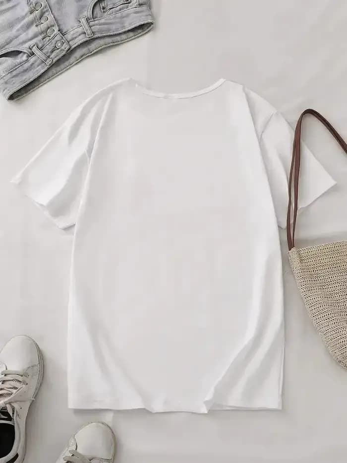 T-shirt imprimé palmiers Aloha Good Vibes