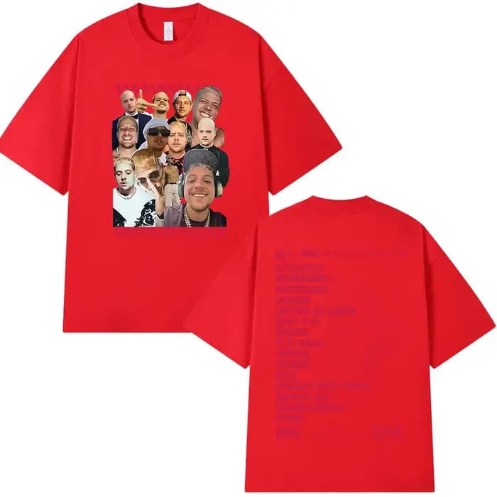 Rappeur Plk Portrait graphique T-shirt hommes femmes vêtements mode Hip Hop T-shirts décontracté cot
