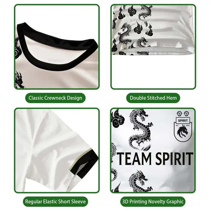Nouveau esprit d'équipe maillots mode T-Shirt jeu Esports joueur uniformes compétition hommes