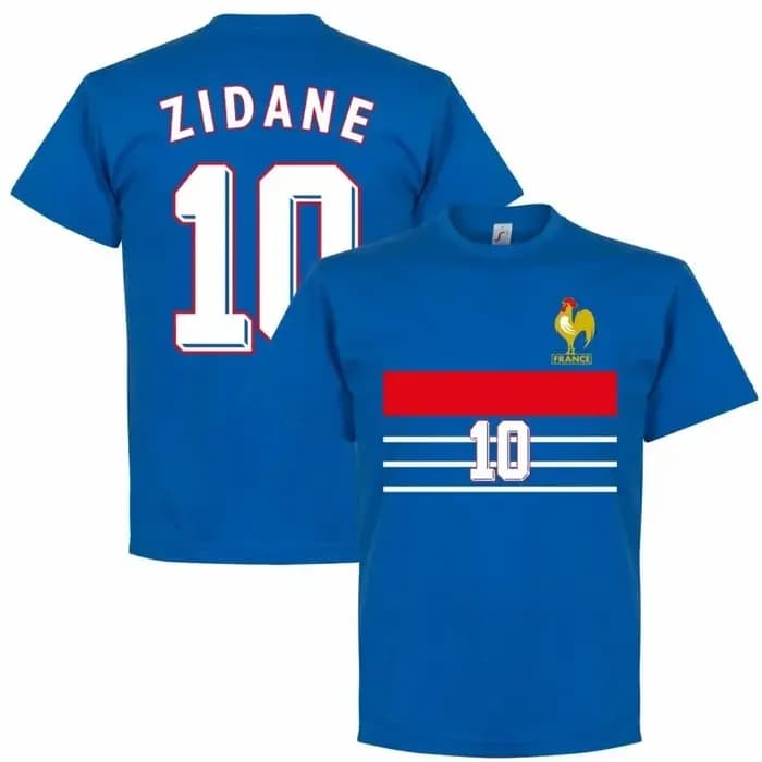 T-shirt rétro France 1998 Zidane 10, en coton doux, décontracté, pour hommes et femmes, style vintag