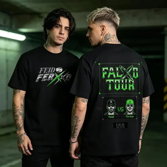 T-shirts de la tournée 2026 du rappeur Feid Ferxxo