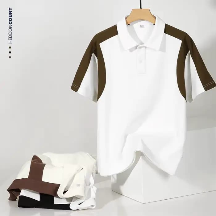 Polo Homme Ample Nouvelle Collection Printemps-Été 2026 à Col Revers et Manches Courtes