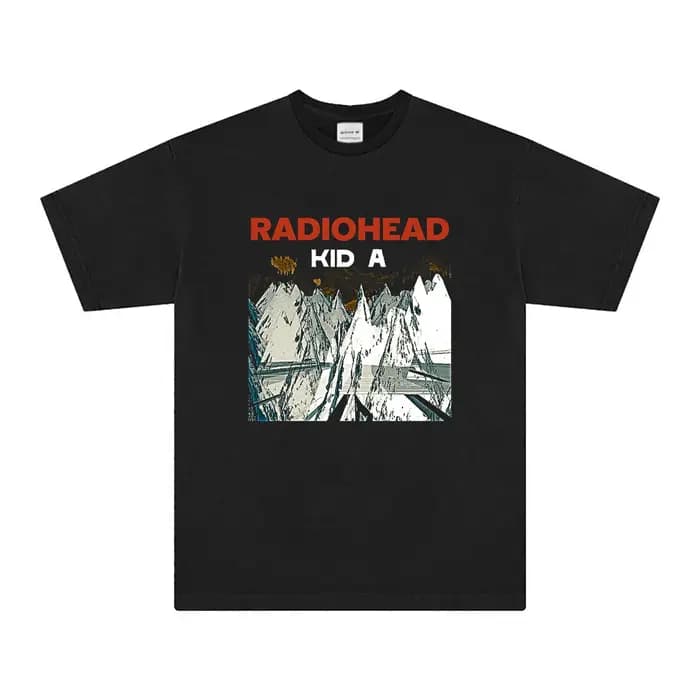 Radiohead T-Shirt enfant un groupe de Rock musique coton hommes femmes cadeau surdimensionné vêtements amples manches courtes chemise imprimée