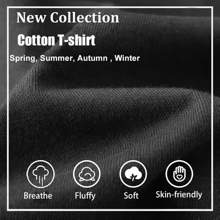 T-shirt tendance pour homme 100% coton