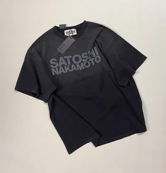 Nouveau T-shirt décontracté unisexe à manches courtes col rond oversize en coton noir avec logo impr