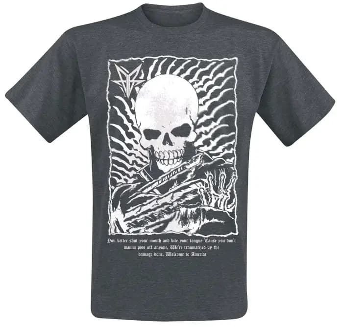 T-shirt unisexe 100 % coton avec logo Falling in Reverse Thorn imprimé, pour fans de groupe rock, dé