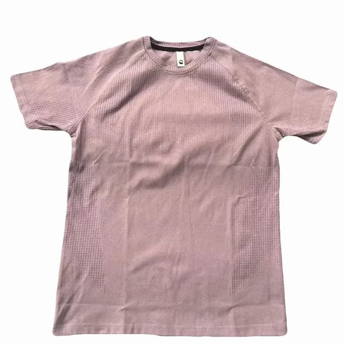 T-shirt de sport pour homme, coupe ajustée, séchage rapide, tissu compressif, avec poignets élastiqu