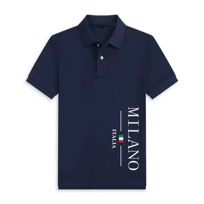 Polo homme Milan, nouveau design imprimé, été, décontracté, confortable, t-shirt à manches courtes d