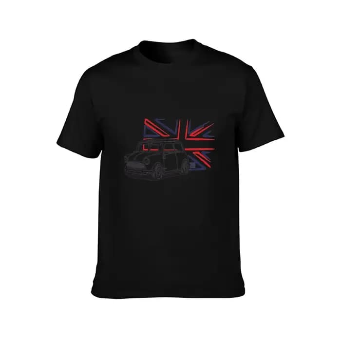 Mini Cooper Austin avec drapeau de grande-bretagne T-Shirt T-shirts surdimensionné