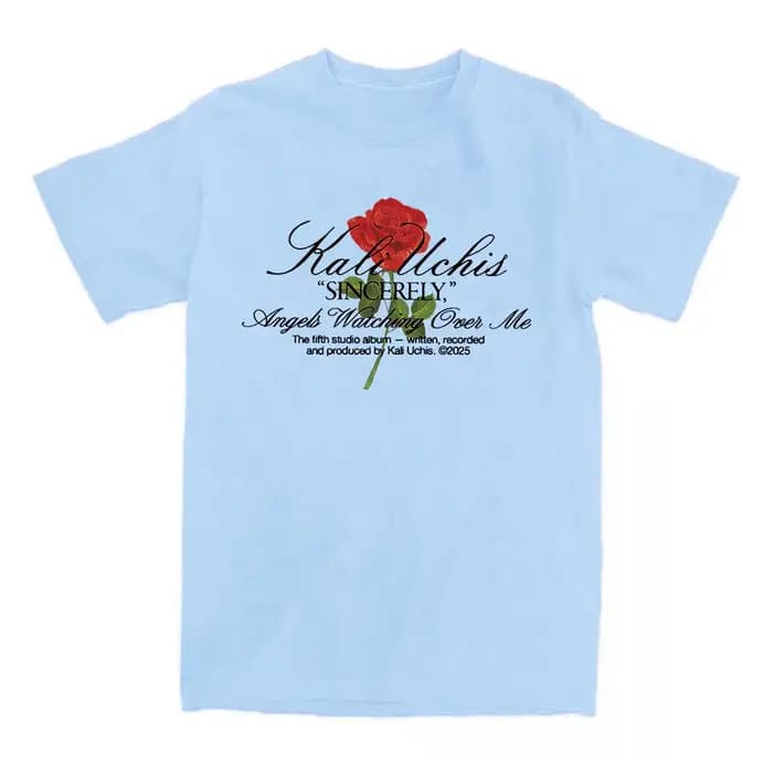 Sincerely Rose T-Shirt KALI UCHIS chanteur graphique t-shirts à manches courtes coton femme