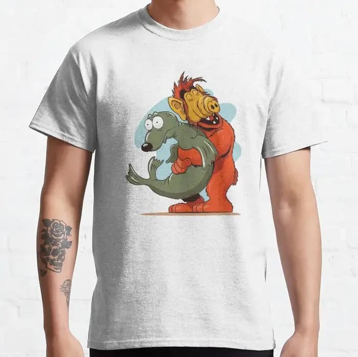 Forme de vie extraterrestre-Gordon Shumway-Sitcoms TV t-shirts graphiques drôles années 90 Style rétro T-shirt unisexe