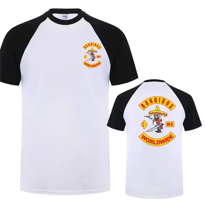 Bandidos MC Worlwide t-shirt été hommes coton à manches courtes T-shirts
