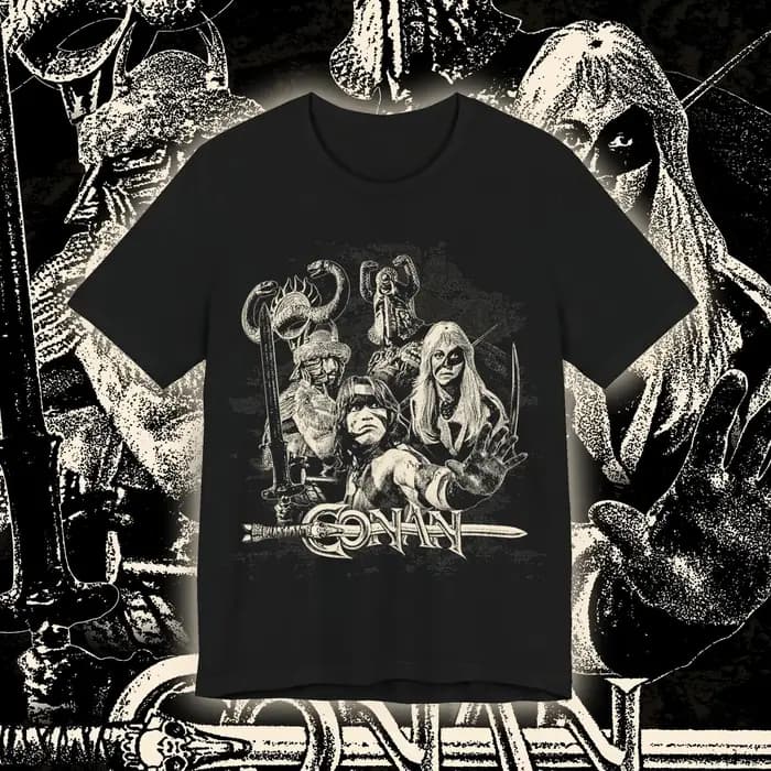Conan The Barbarian Shirt T-shirt à manches courtes à motif imprimé pour hommes et femmes, une tenue