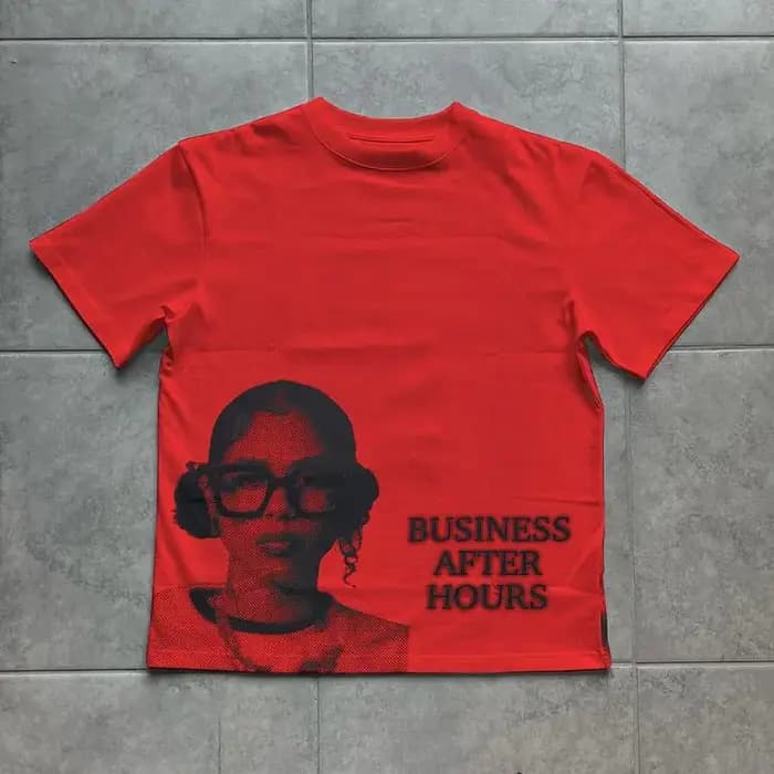 Rue affaires après heures graphiques décontracté à manches courtes T-Shirt hommes Y2K coton Vintage surdimensionné