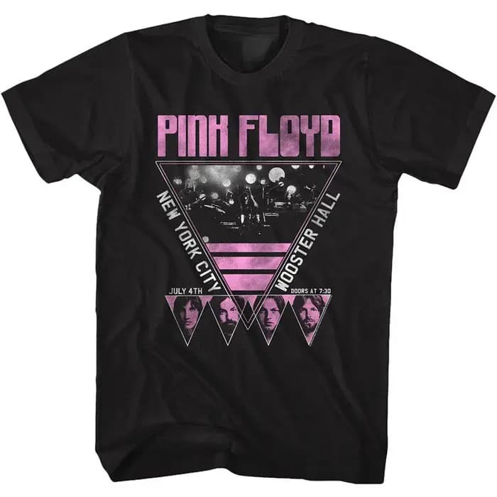 T-Shirt décontracté jaune Pink Floyd Band