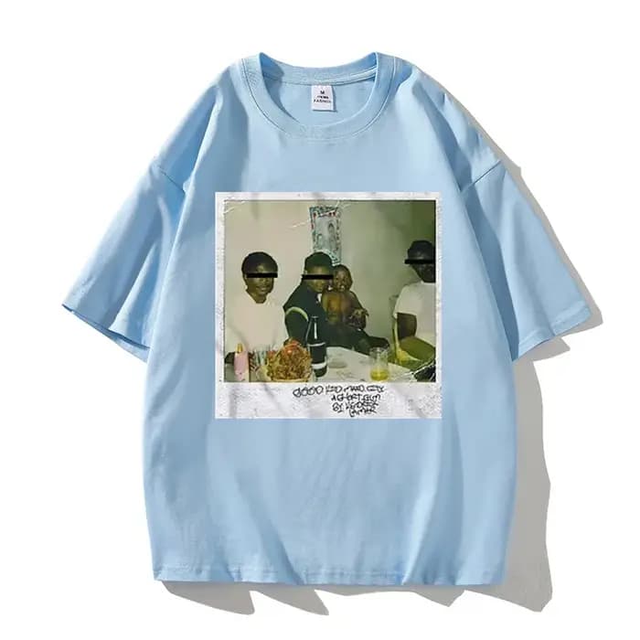 Kendrick Lamar T-Shirt pour hommes haute qualité coton à manches courtes chemise col rond mode imprimé