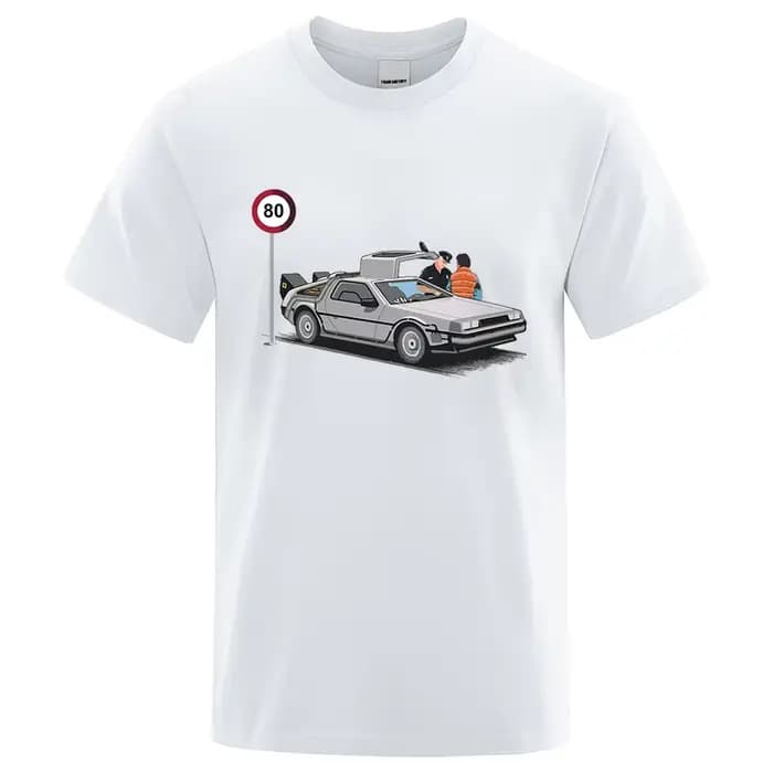 T-shirt oversize en coton pour homme, vêtement d'été décontracté, respirant, à col ras du cou
