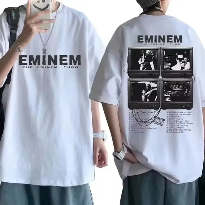 Rappeur Eminem Album de musique T-shirt Tour du monde cadeau pour Fan