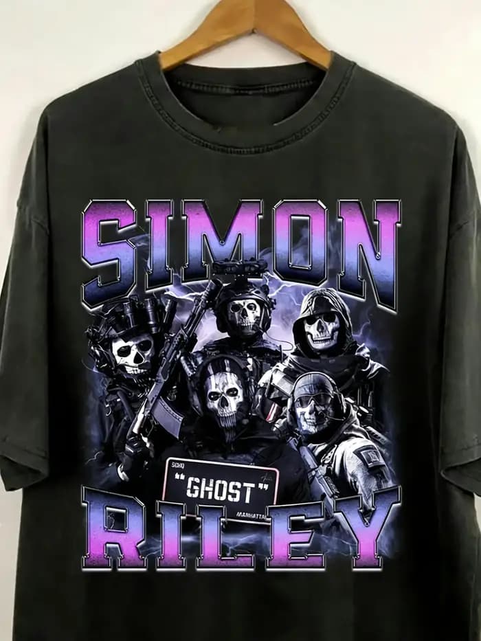 T-shirt de jeu rétro des années 90 Simon Riley