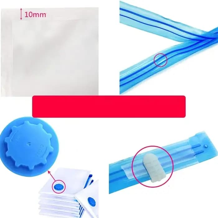 Sacs sous vide pour vêtements-paquet de 10 40X30 Cm