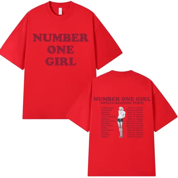 Rosé numéro un fille T-shirt hommes femmes vêtements Harajuku T-shirt Y2k unisexe haute qualité coto