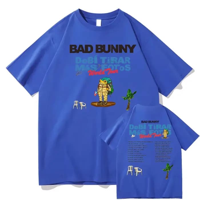 T-shirt Bad Bunny 2025-2026 World Tour - Album Debí Tirar Más Fotos - NOUVEAU