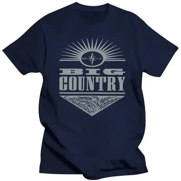 T-shirt avec logo Big Country Band pour hommes et femmes