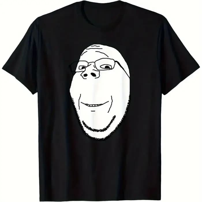 Soyjak Soy Wojak Soyboy Funny Wholesome Gapejak T-Shirt noir à col rond