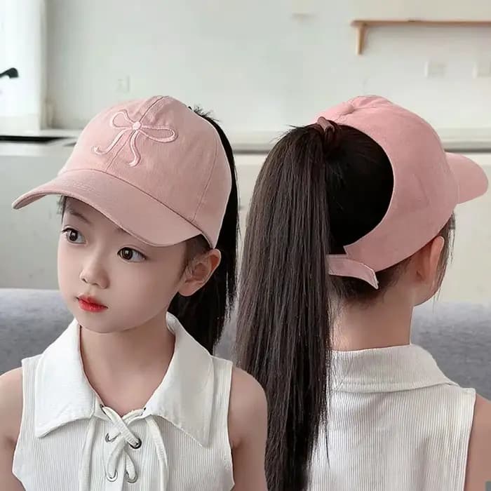 Noeud papillon Casquette de baseball Protection UV Conception de queue vide Chapeau de soleil pour