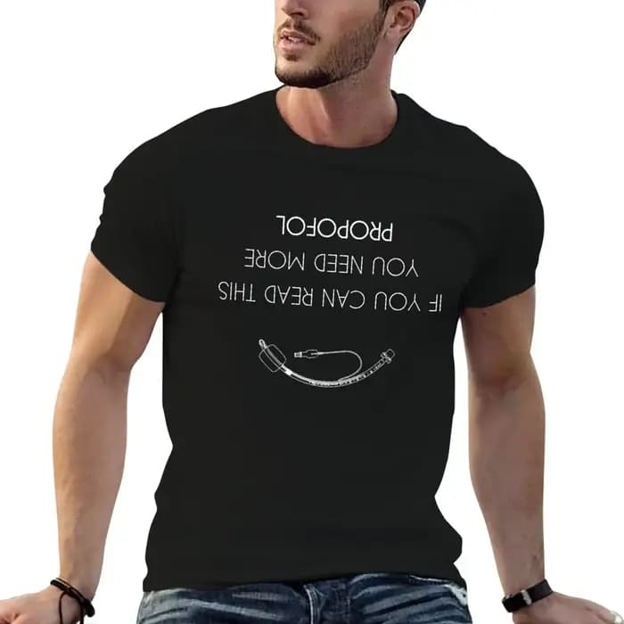 Homme chemises t pour Can si anaesthésie t plaine/T-Shirt cette chemise de lecture anesthésie homme