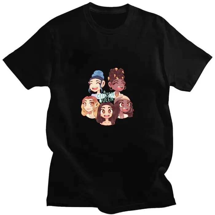 T-shirt décontracté en coton avec impression graphique Citizen Queen
