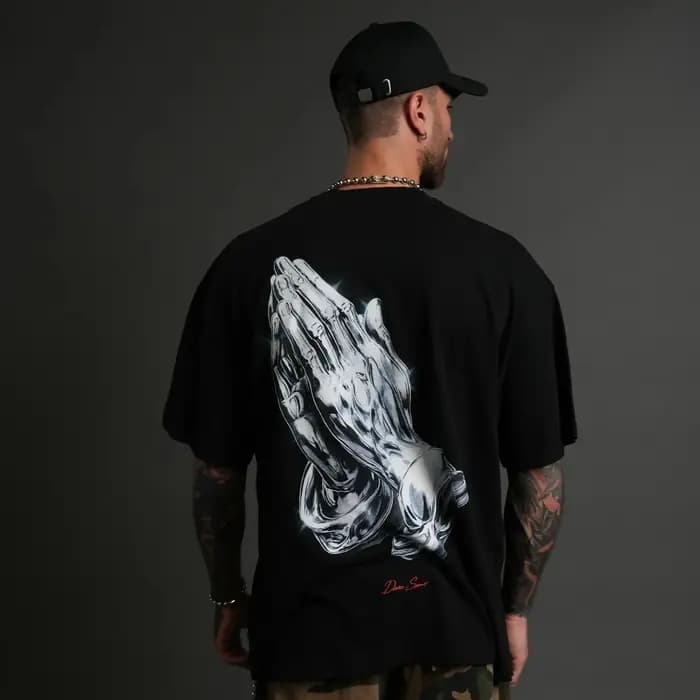DARC SPORT T-shirt en coton à manches courtes à la mode et imprimé unique pour hommes et femmes