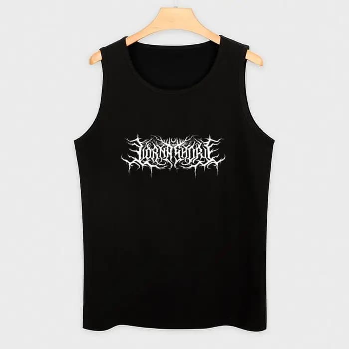 Lorna Shore-Haut Blanc Précieux avec Logo, Vêtements Glamasculins