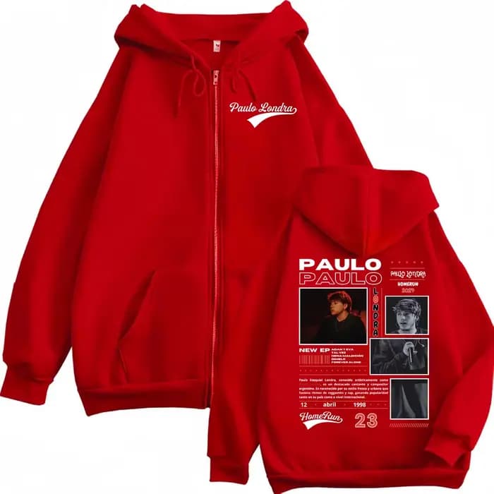 Rappeur Paulo Londra Homerun Album Merch sweat à capuche Harajuku Hip Hop Pop musique