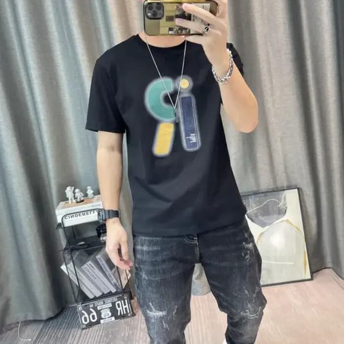 T-shirt pour Homme avec Dessins de l'Alphabet