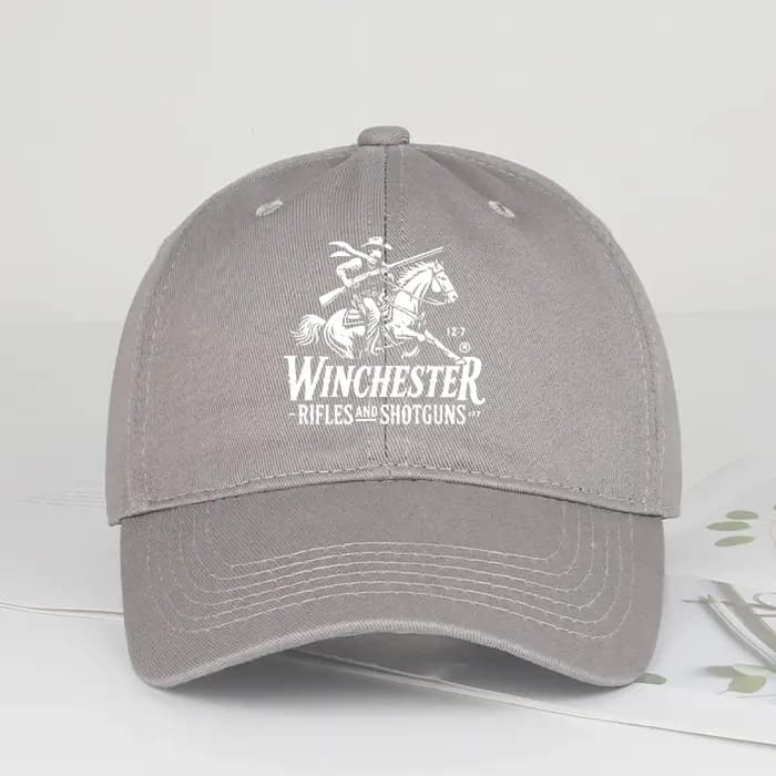 Casquette de baseball souple avec logo Winchester Cowboy imprimé, douce, confortable, respirante, ré