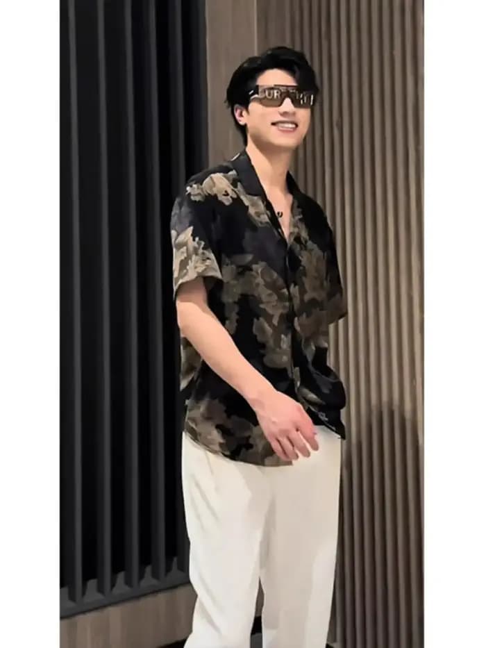 Marque à la mode belle rue frit rétro Hong Kong Style chemise hommes