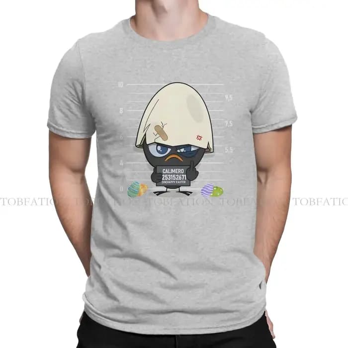 T-shirt homme criminel Calimero dessin animé Animation col rond manches courtes 100% coton